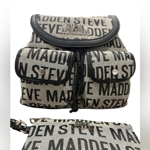 Steve Madden backpack & matching pouch - 2pc Retail $98 - Picture 2 of 9